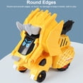 thumbnail image 4 of ABS Transformación automática niños juguete vehículo vehículo interior parque al aire libre balcón jugar automoblie cumpleaños regalo de navidad juguetes de regalo amarillo Kearding FN001303-04, 4 of 6