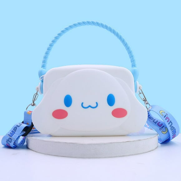 Sanrio-Bolso de hombro Original de Gel de sílice para niños, bolsa de mensajero de almacenamiento portátil, regalo para niñas