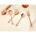 thumbnail image 4 of Unique Bargains Stainless Steel Flatware Cutlery Set for Kitchen Rose Gold 10 Pcs, 4 of 6