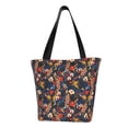 thumbnail image 1 of Fotbe Vintage Floral Bolsa de Playa con Estampado, Bolsa de Hombro, Bolsa de Mano Espaciosa, Bolsa de Viaje Ligera, Bolsa de Compras Versátil, 1 of 6