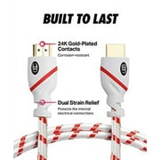 Ultra Clarity Cables 4k High-Speed Hdmi Cable, 18gbps, Supports Ethernet, 1.5ft, 2 Pack