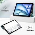 thumbnail image 4 of GSFY Case for 2024 iPad Air 11 Inch 6th Gen (M2), Premium PU Leather Ultra Slim Trifold Smart Stand Protective Case Auto Sleep Wake for iPad Air 11 6th/ iPad Air 10.9 4th & 5th, KS-Green, 4 of 9