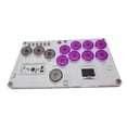 thumbnail image 1 of Arcade Joystick Controller Fight Stick Game Controller Mechanical Button for PC//Switch ,Purple, 1 of 5