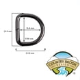 thumbnail image 3 of 10 - Country Brook Design® 5/8 inch Gunmetal Welded D-Rings, 3 of 6