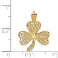 thumbnail image 3 of FB Jewels 14K Yellow Gold Filigree Shamrock Charm, 3 of 3