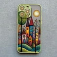 thumbnail image 1 of Hand Painted Forest House Phone Case For iphone 15 14 Pro Max Plus 11 13 12 Pro Max Mini X XR XS 7 8 Plus Shockproof Back Cover JIANGLANG, 1 of 1