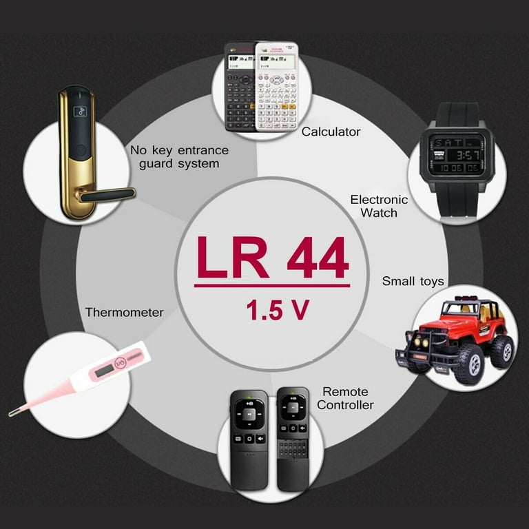 Pile bouton LR44 RS PRO, 1.5 V, 11.6 mm