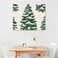 thumbnail image 2 of Christmas tree snow pattern Canvas Ready to Hang Living Room Bedroom Home Office Wall Decor Canvas Wall Art, 2 of 6