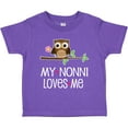 thumbnail image 3 of Inktastic My Nonni Loves Me Grandchild Owl Girls Toddler T-Shirt, 3 of 5