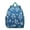 Blue-green-12, variant on Funny Cat Illustration Student Backpack – Vintage Cat Print Design With Minimalist Cat Design And Cute Cartoon Paw Pattern