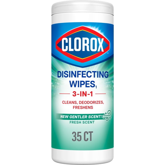 Clorox Bleach-Free Disinfecting Cleaner Wipes, Fresh Scent, 35 Count