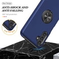 thumbnail image 5 of For Samsung Galaxy A27 5G Case With Invisible Magnetic 360 ° Rotating O-Ring Stand Shockproof Phone Case,Blue,For Galaxy A27 5G, 5 of 7