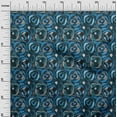 thumbnail image 3 of oneOone Viscose Chiffon Medium Blue Fabric Abstract Craft Projects Decor Fabric Printed By The Yard 42 Inch Wide, 3 of 4