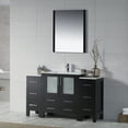 thumbnail image 2 of 54" Freestanding Bathroom Vanity with Side Cabinet & Vessel Sink & Mirror - Espresso, 2 of 6