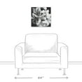 thumbnail image 3 of Creative Products Black and White Flower 16x16 Canvas Wall Art, 3 of 5