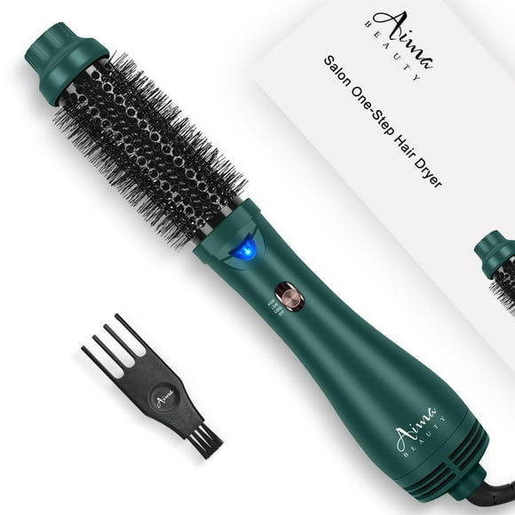 Aima Beauty Hair Dryer Brush, One Step Hair Dryer & Volumizing Hot Air Brush, 3 Heat/Speed Settings, Advanced Ionic Technology, Ceramic Coating, Nylo