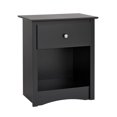 thumbnail image 4 of Prepac Sonoma 1-Drawer Black Tall Nightstand, 4 of 5