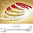 thumbnail image 3 of Tira de luces LED de 120 LED/m, 220 V, flexible y de 10 cm, cortable, con cinta adhesiva 2835, enchufe europeo, para tocador, armario, decoración del hogar, 3 of 5