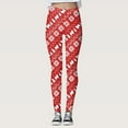 thumbnail image 2 of Arlun Christmas Workout Leggings for Women Snowman Snowflake Full Printed High Waisted Casual Leggings Workout Gym Sports Soft Comfort Stretch Yoga Pants Red3 M, 2 of 5