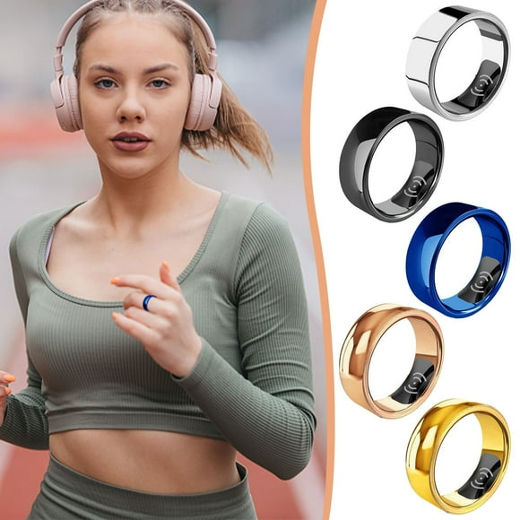Titanium Alloy, Sleep Tracker, Wireless Charging Smart Ring