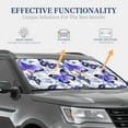 thumbnail image 3 of Kdxio Butterflies Print 2-Piece Sun Shade Front Windshield - Foldable Car Front Window Sunshades For Most Sedans Suv Truck, 3 of 6