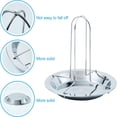 thumbnail image 4 of MesaSe 1pc Stainless Steel Roasted Chicken Rack - Vertical Beer Can Chicken Holder with Detachable Tray for Grilling and Baking - For Outdoor Cooking Enthusiasts - Perfect Gift for BBQ Lo, 4 of 7