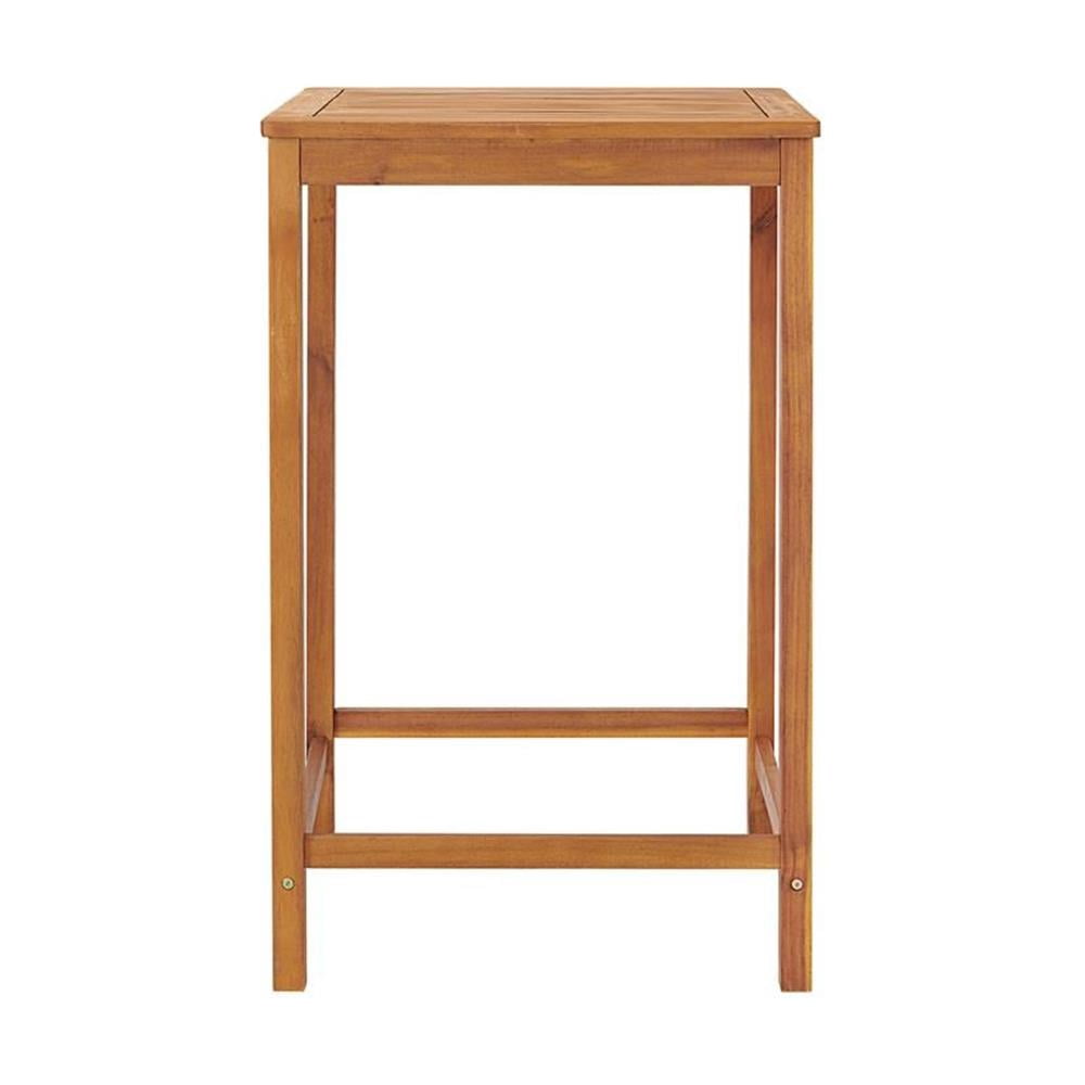Alaterre Furniture Brandon Acacia Wood Outdoor Bar Height Bistro Set - Set of 3, Natural