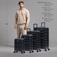 thumbnail image 3 of InUSA TREND 4-Piece Luggage Sets with Spinner Wheels, Handle, Trolley, (20"/24"/28"/32"), Black, 3 of 6