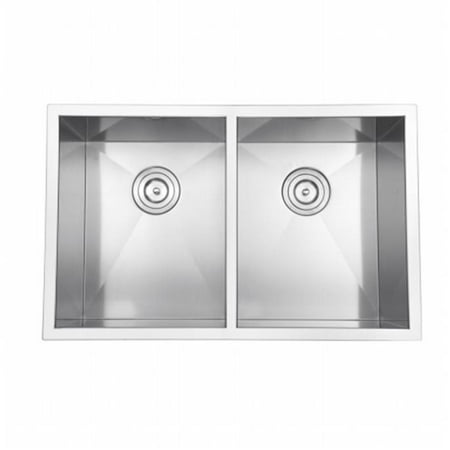 - Undermount 16 Gauge 30 in. Kitchen Sink Double Bowl
