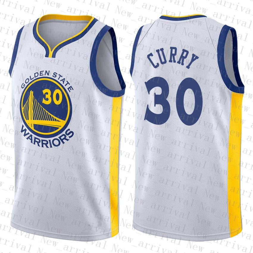 NBA_ Stephen Curry James Wiseman Klay Thompson Basketball Jersey