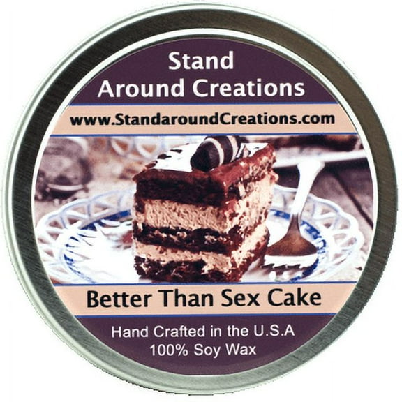 BETTER THAN SEX CAKE TIN 8-OZ. ALL NATURAL SOY CANDLE