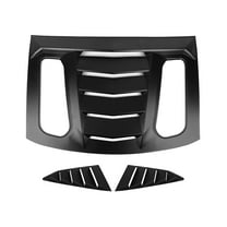 Ikon Motorsports Compatible with 16-24 Chevy Camaro IKON V2 Style Rear Window Louver Side Quarter Scoop Vent