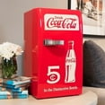 thumbnail image 5 of Coca-Cola 18 Can Retro Mini Fridge 12V DC 110V AC Cooler 22L (23 qt), 5 of 9