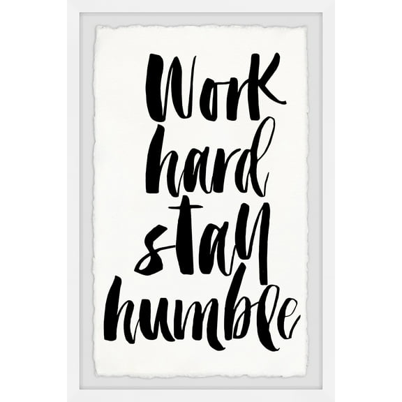 Marmont Hill Work Hard Stay Humble by Brenda Meynell Framed Wall Art