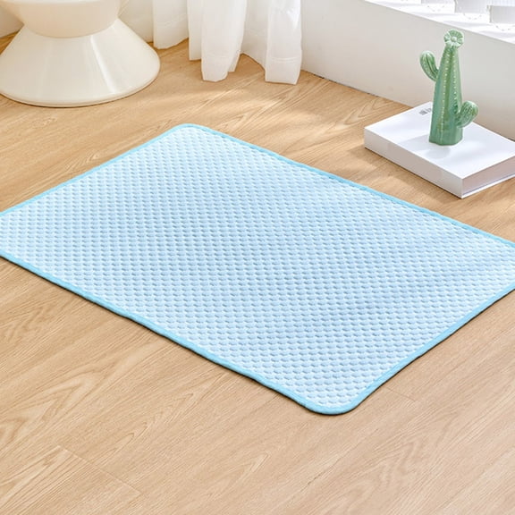 LSLJS Cooling Mat for Dogs 12x16" Arc-Chill Cool Fiber Washable Ice Silk Self Cool Pad Dog Cooling Mat Sleeping Pad- Water Absorption Top, Materials Safe, Easy Carry, Cooling Mat