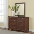 thumbnail image 2 of Home Styles Chesapeake 8 Drawer Double Dresser and Mirror in Cherry, 2 of 2