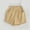A95 Khaki, variant on Kids Boys Girls Casual Summer Shorts Elastic Waist Lightweight Cotton Blend Bottoms with Side Pockets for Everyday Play Wear Active Lounge Trunks Activewear