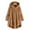 Brown, variant on ELABCH Womens 2024 Winter Hooded Cardigans Button Up Fleece Coat, Plus Size Flannel Women's Fleece Jackets Coats, Winter Warm Button Plush Long Coat Fuzzy Jackets Outerwear with Pockets