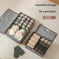 thumbnail image 2 of Underwear Storage Box Foldable Fabric Organizing Bins with Compartments GXK, 2 of 9