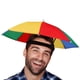 thumbnail image 1 of Gorro con sombrilla de arcoíris, sombrero plegable para sombrilla, para la cabeza, para pesca, sombreros con sombrilla y protección UV, gorra para sombrilla para golf, ciclismo, pesca, jardinería, 1 of 5