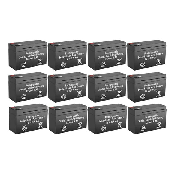 BatteryGuy Power-Sonic PSH-1280F2-FR replacement battery - BatteryGuy brand equivalent (High Rate - Qty of 12)