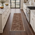 thumbnail image 2 of KUETH 2.5X8 Runner Rug Machine Washable, Kitchen Runner Rug for Floor and Hallway, Non Slip Throw Area Rug with Rubber Backing for Living Room、 Entryway、Bedroom and Dining Room, 2 of 4