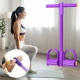 thumbnail image 5 of 21 Fitness Resistance Bands-6 Tube Pedal Ankle Puller 2025 Upgrade Stretch Bands for Exercise Sit Up Exercise Equipment AB Training Auxiliary Device Workout Equipment for Women Men(Purple), 5 of 9