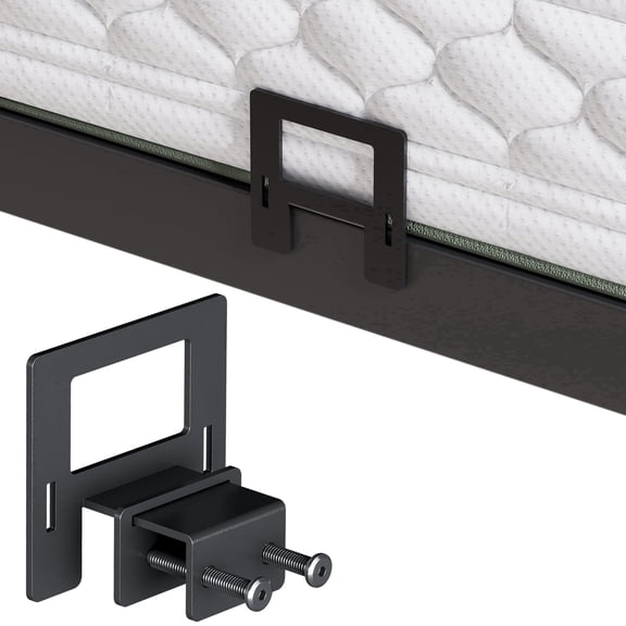 Awesofurni Mattress Slide Stopper, 6 PCS Mattress Stoppers to Prevent Sliding, Non-Slip Mattress Grippers for Metal Bed Frame, Black