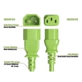 thumbnail image 4 of Cable Leader 18 AWG Computer Power Extension Cord (IEC320 C13 to IEC320 C14), Color UL Listed (6 Foot (1 Pack), Green), 4 of 4