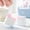 Pink, variant on Mrrzels Light Blue Cube Shape Mini Stapler, Ergonomic Handheld Type Made of Plastic and Metal with Smooth Stapling, Durable and Portable for Students, Office and Daily Use 3.14"x2.36"