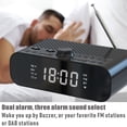 thumbnail image 4 of Radio Radio reloj digital DAB / FM junto a la cama con reproducción de transmisión BT, pantalla LED Tomshoo Radio, 4 of 7