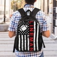 thumbnail image 5 of Mochilas escolares de liniero de fútbol americano para estudiantes, mochilas de viaje, bolsos para portátil, bolsos de hombro para hombres y mujeres., 5 of 5