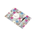 thumbnail image 4 of MKHERT Colorful Patchwork of Flowers Polka Dots and Plaid Placemats Table Mats for Dining Room Kitchen Table Decoration 12x18 inch,Set of 6, 4 of 4