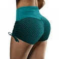thumbnail image 5 of Women Workout Scrunch Shorts Peach Butt Lifting High Waist Anti Cellulite Honeycomb Textured Sexy Booties Hot Pants, 5 of 6
